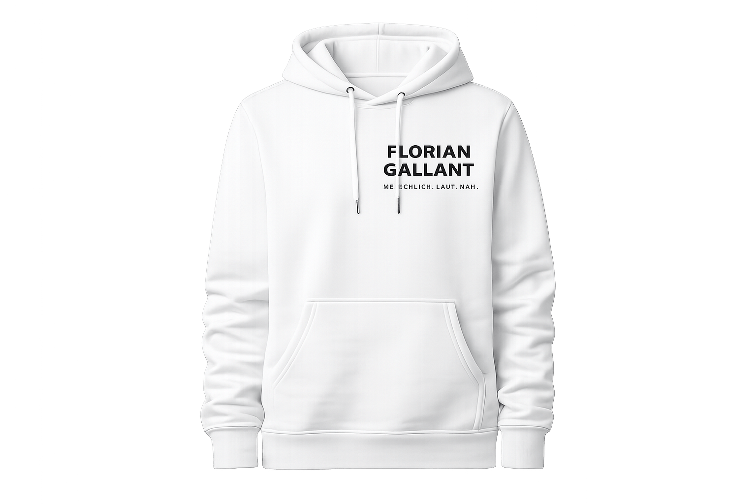 Weißer Hoodie Entwurf